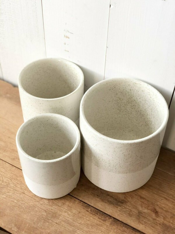 Textured Cream Vase Set Of 3 - Image 2