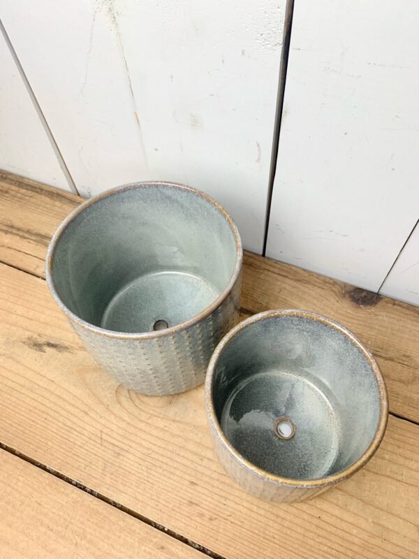 Blue/Grey Ceramic Pots - Image 3