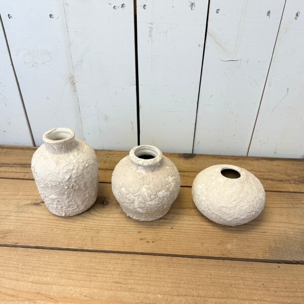 Textured Bud Vases Set of 3 - Image 2