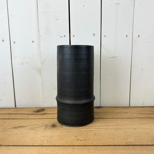 Black Textured Canister Vases - Image 6