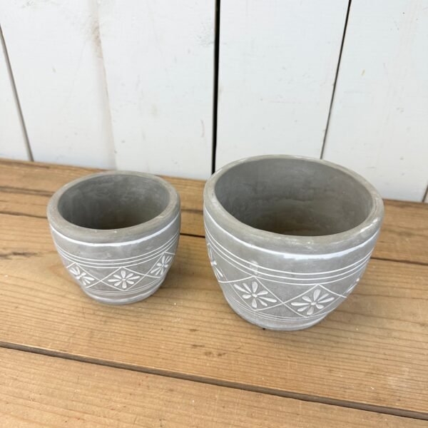 Cement Floral Pots - Image 3
