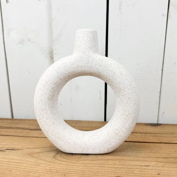 Textured Donut Vases Set of 2 - Image 4