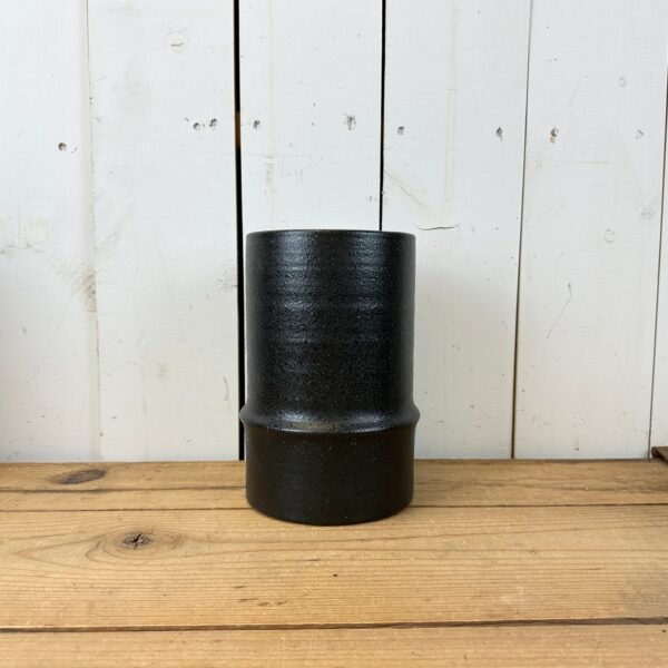 Black Textured Canister Vases - Image 7