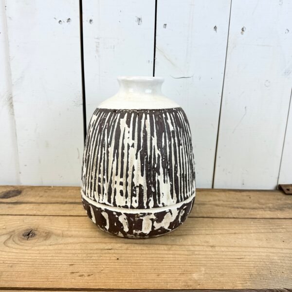 Brown and Cream Vases - Image 4