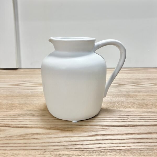 White Ceramic Pitcher