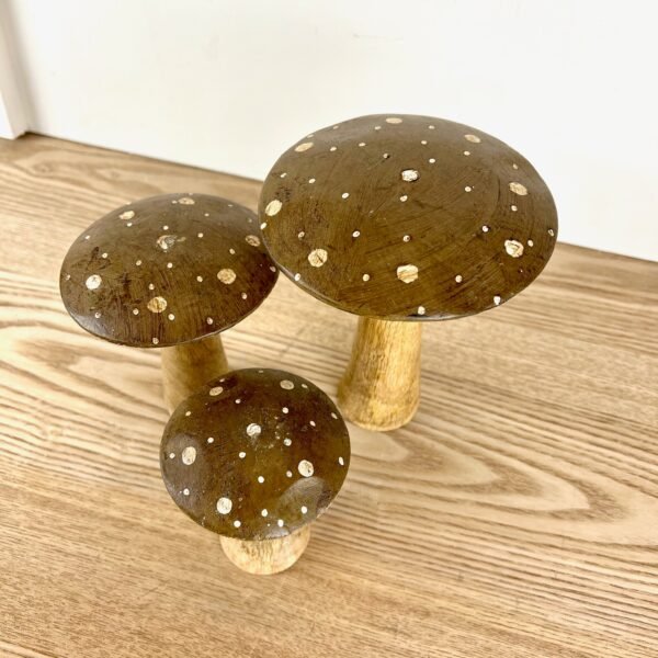Flat Top Brown Brown Polka Dot Mushrooms, 3 sizes available - Image 4