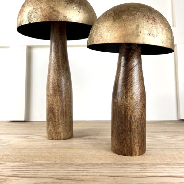 Gold Metal Top Mushrooms, two sizes available - Image 4