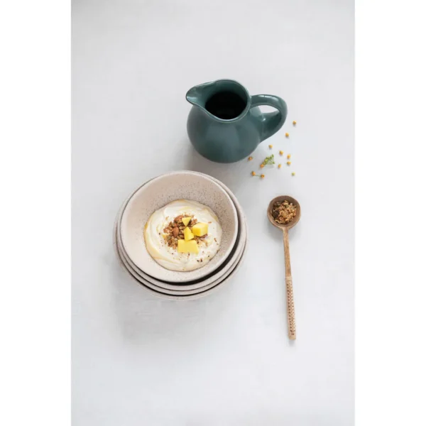 Deep Green Stoneware Pitcher - Image 5